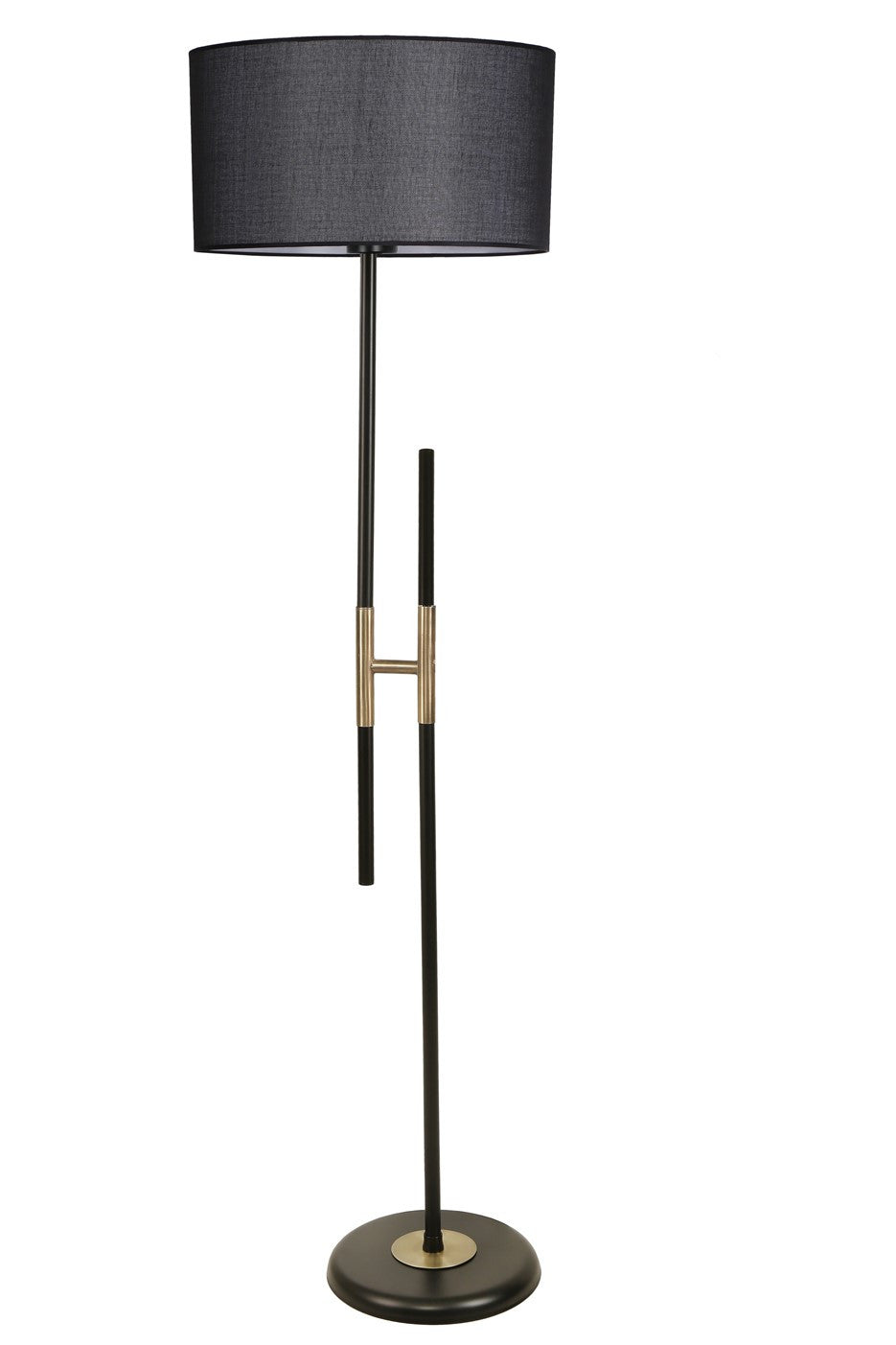 Candeeiro de Pé – 165 cm – Preto – Metal