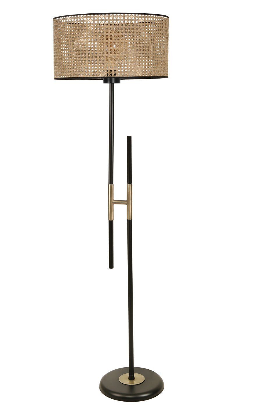 Candeeiro de Pé – 165 cm – Vime – Metal