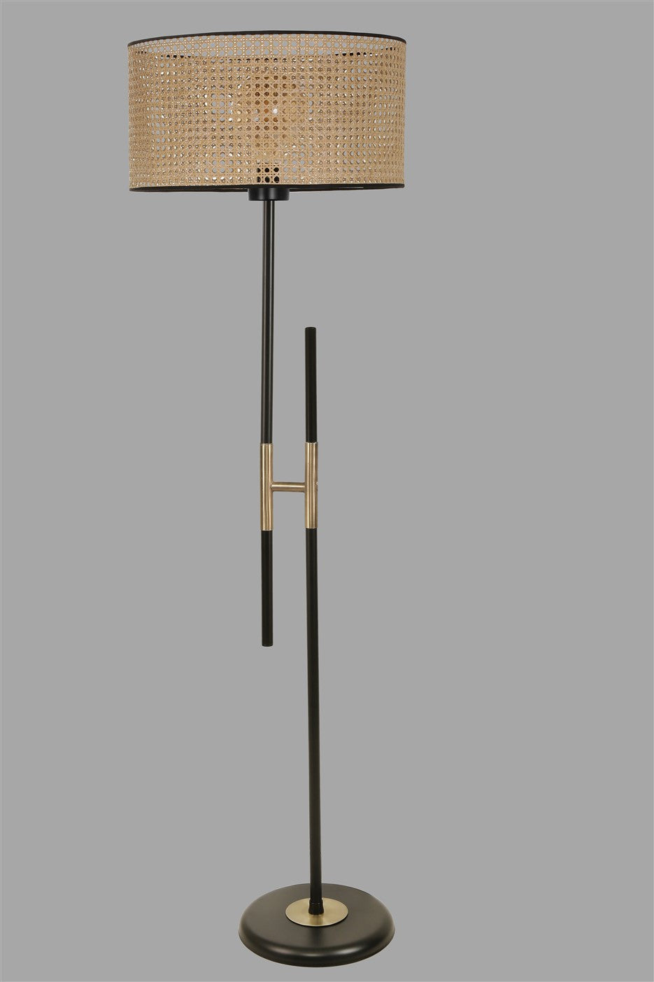 Candeeiro de Pé – 165 cm – Vime – Metal