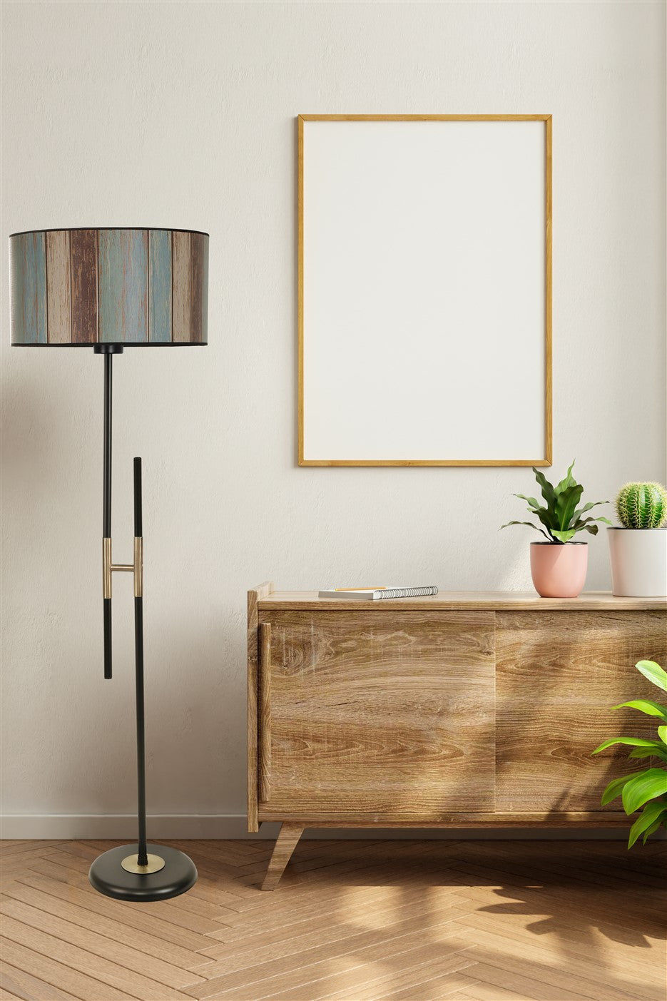 Candeeiro de Pé – 165 cm – Multicolorido – Metálico