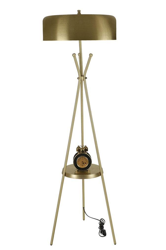 Candeeiro de Pé – 165 cm – Dourado – Metal