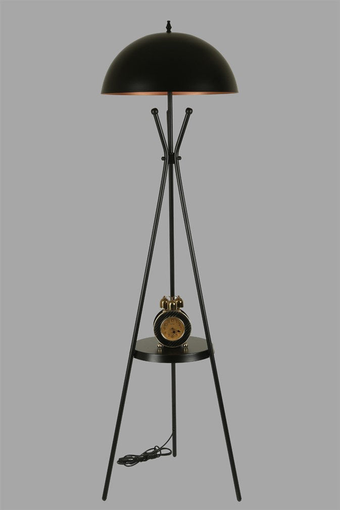 Candeeiro de Pé – 165 cm – Preto – Metal