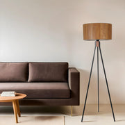 Candeeiro de Pé – 155 cm – Preto – Madeira
