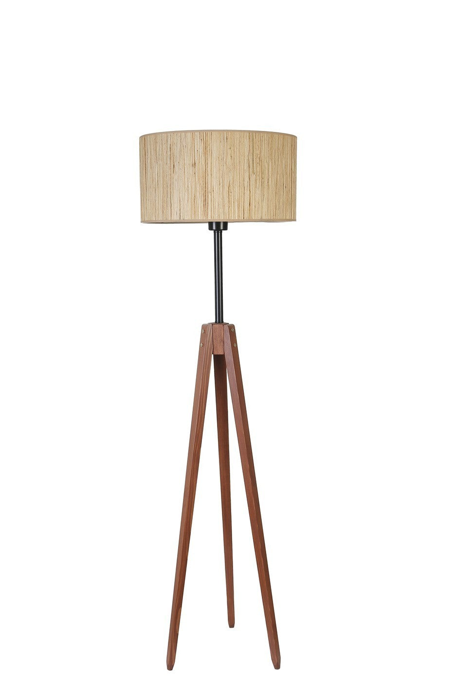 Candeeiro de Pé – 155 cm – Carvalho, Noz – Metal, Madeira