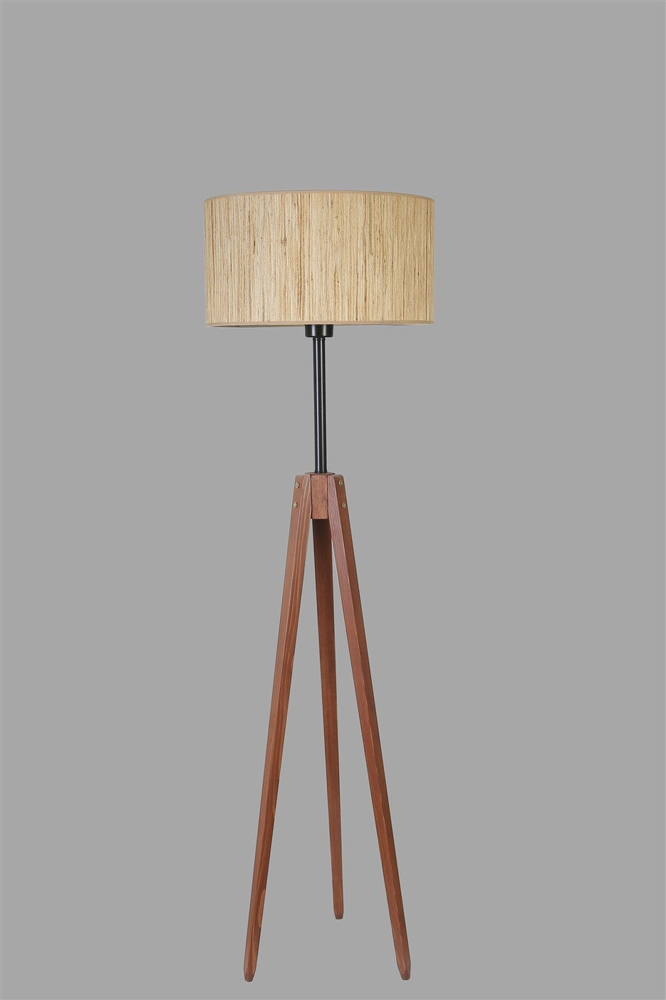 Candeeiro de Pé – 155 cm – Carvalho, Noz – Metal, Madeira