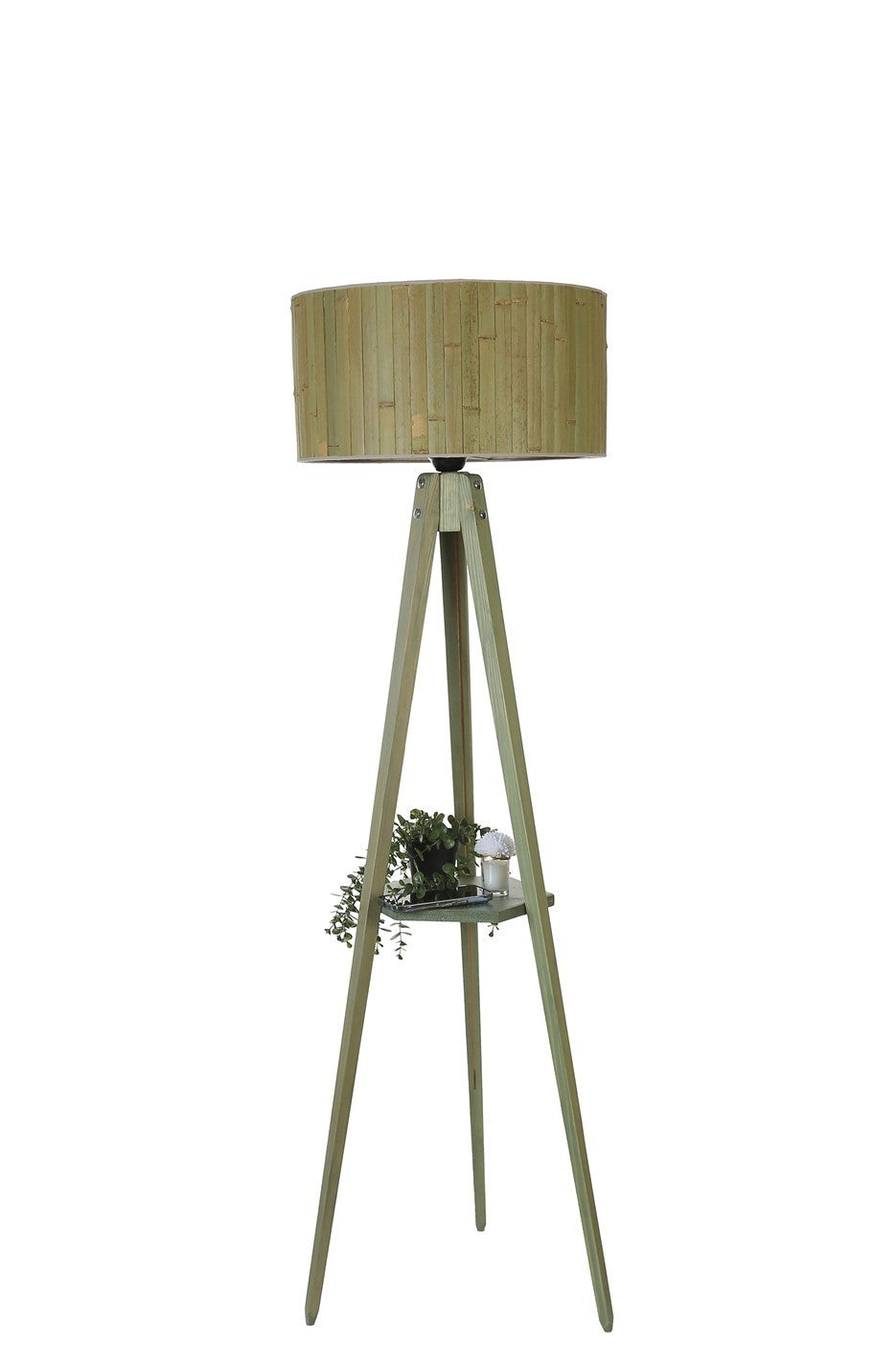 Candeeiro de Pé – 155 cm – Verde – Metal