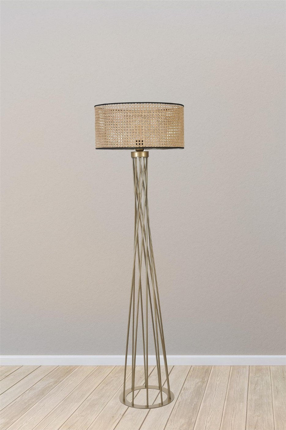 Candeeiro de Pé – 170 cm – Dourado – Metal
