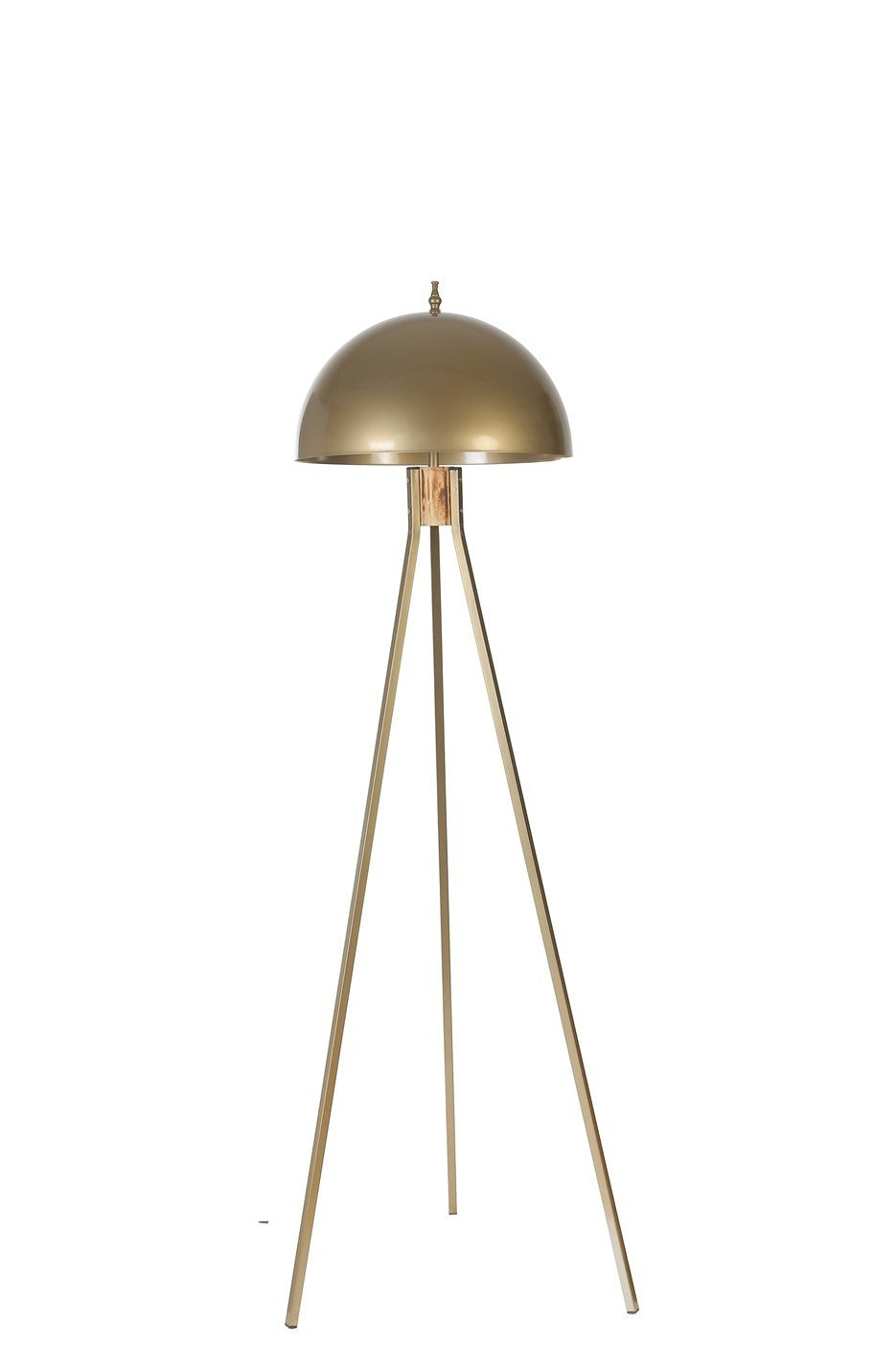 Candeeiro de Pé – 155 cm – Dourado – Metal ou Madeira