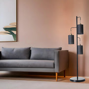 Candeeiro de Pé – 150 cm – Preto – Metal