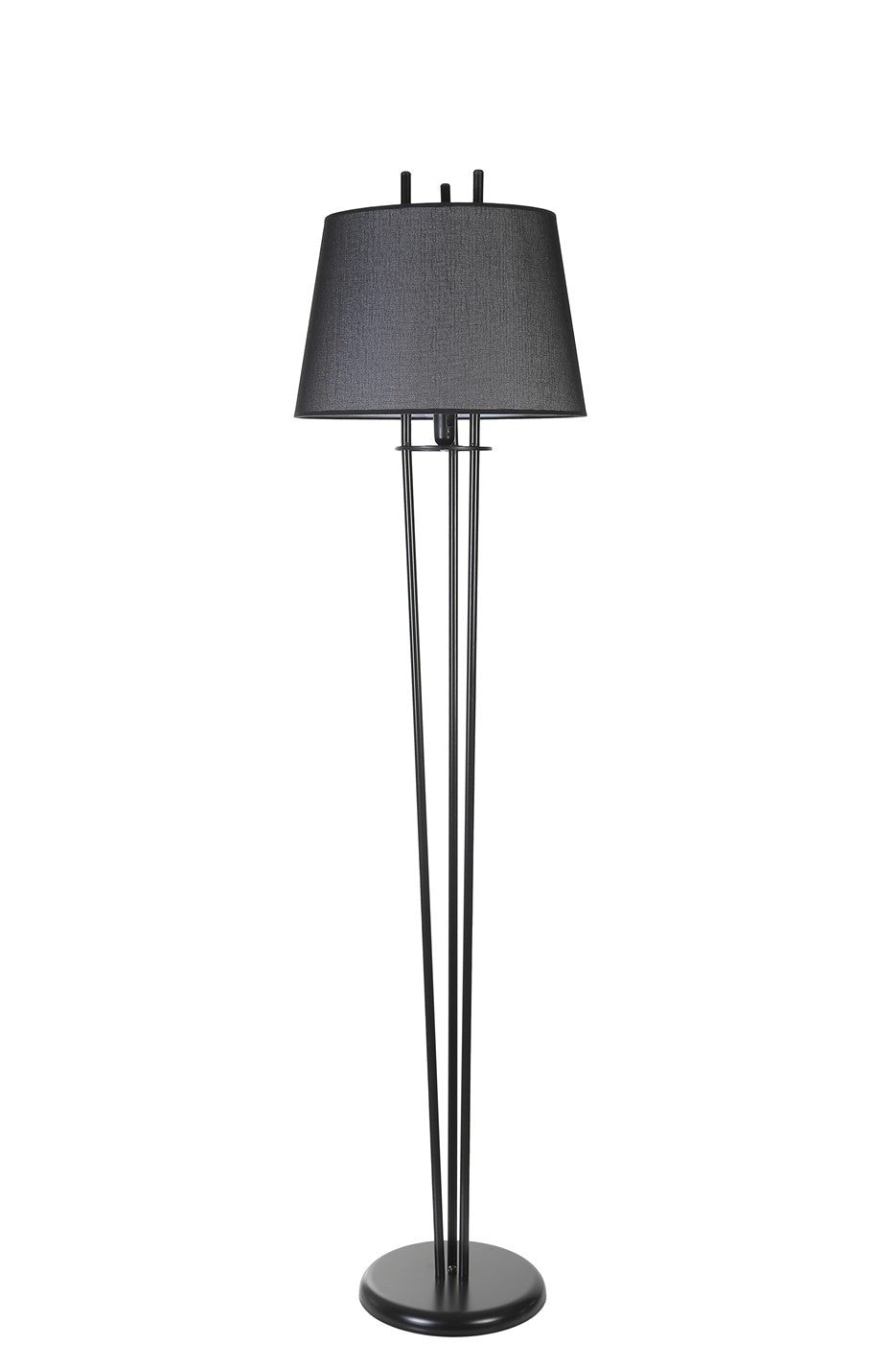 Candeeiro de Pé – 165 cm – Preto – Metal