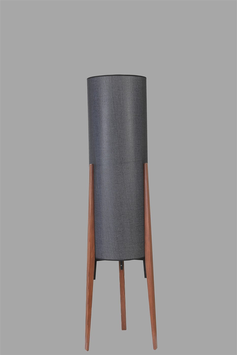 Candeeiro de Pé – 140 cm – Preto – Metal ou Madeira