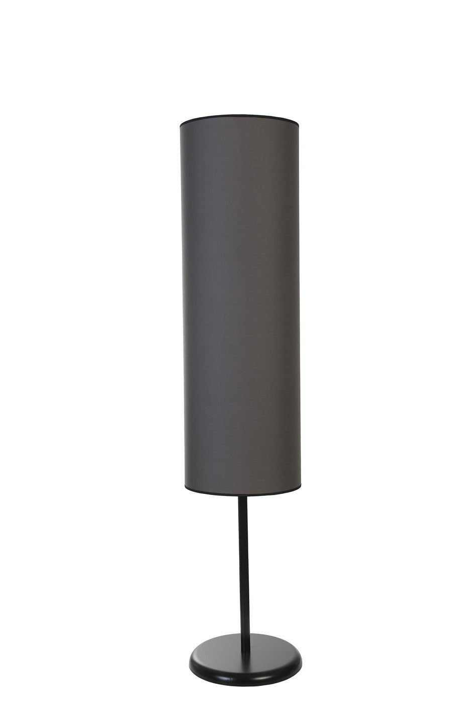 Candeeiro de Pé – 140 cm – Preto e Cinza Escuro – Metal