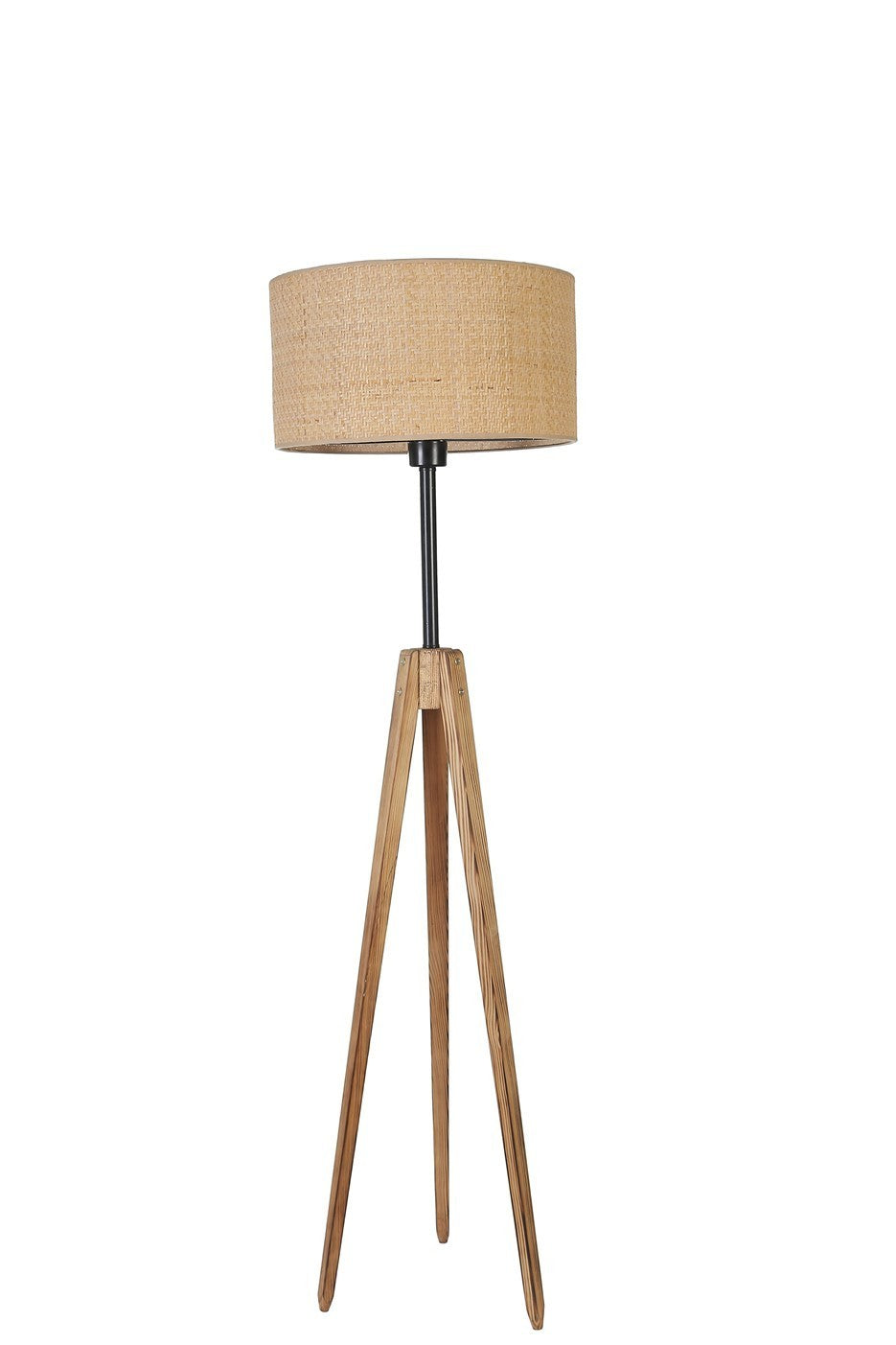 Candeeiro de Pé – 155 cm – Dourado – Metal ou Madeira