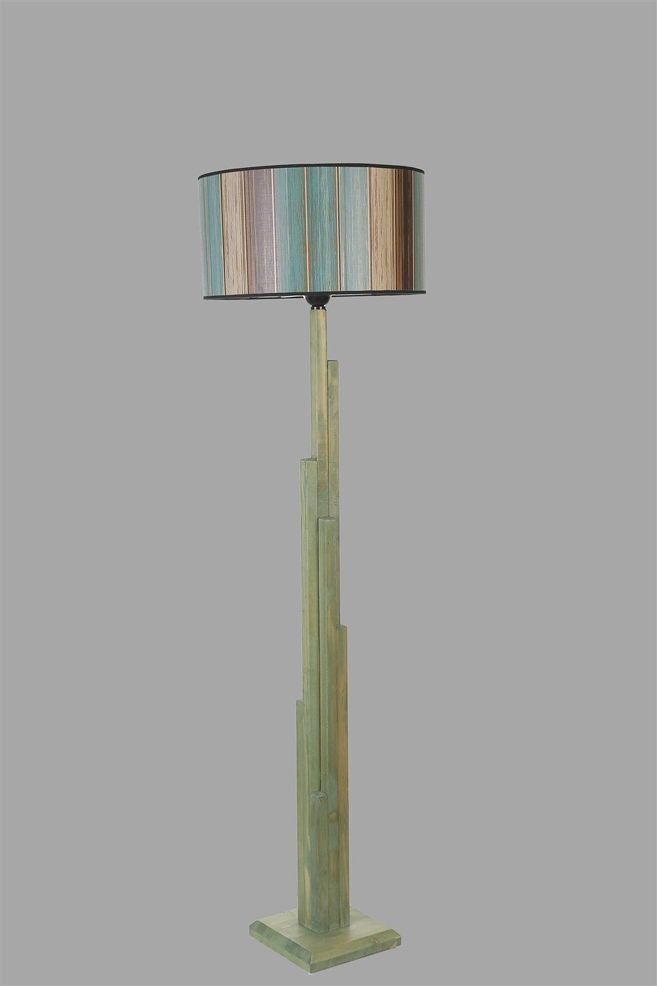 Candeeiro de Pé – 165 cm – Multicolorido – Metal ou Madeira