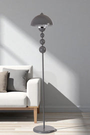 Candeeiro de pé – 155 cm de altura – Cinza – Metal