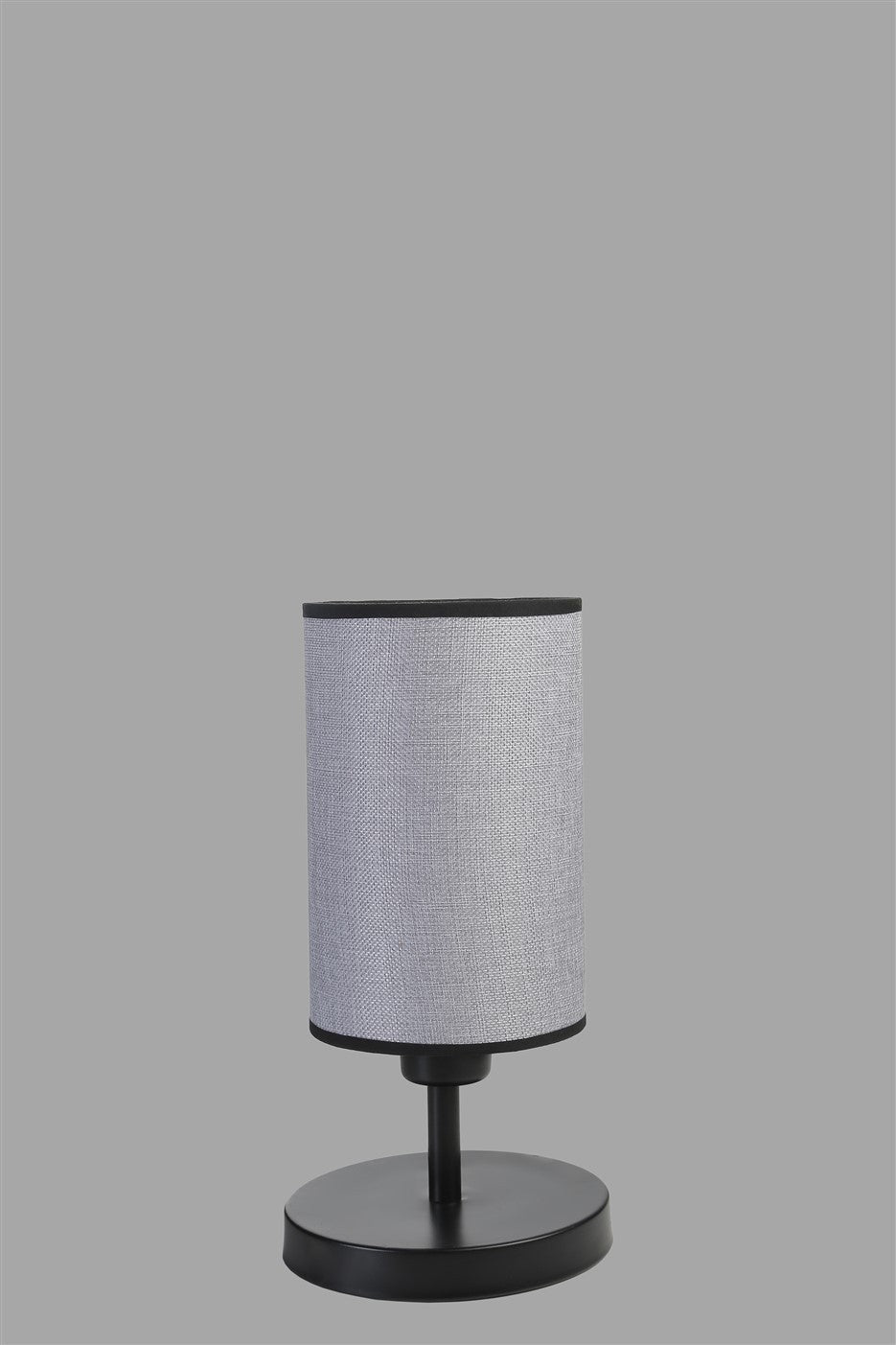 Candeeiro de Mesa – 34 cm altura – Preto e Cinza – Metal