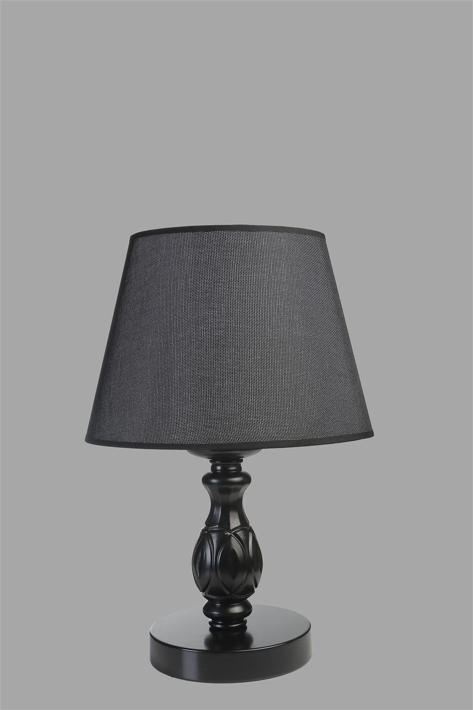 Candeeiro de Mesa – 45 cm – Preto – Metal