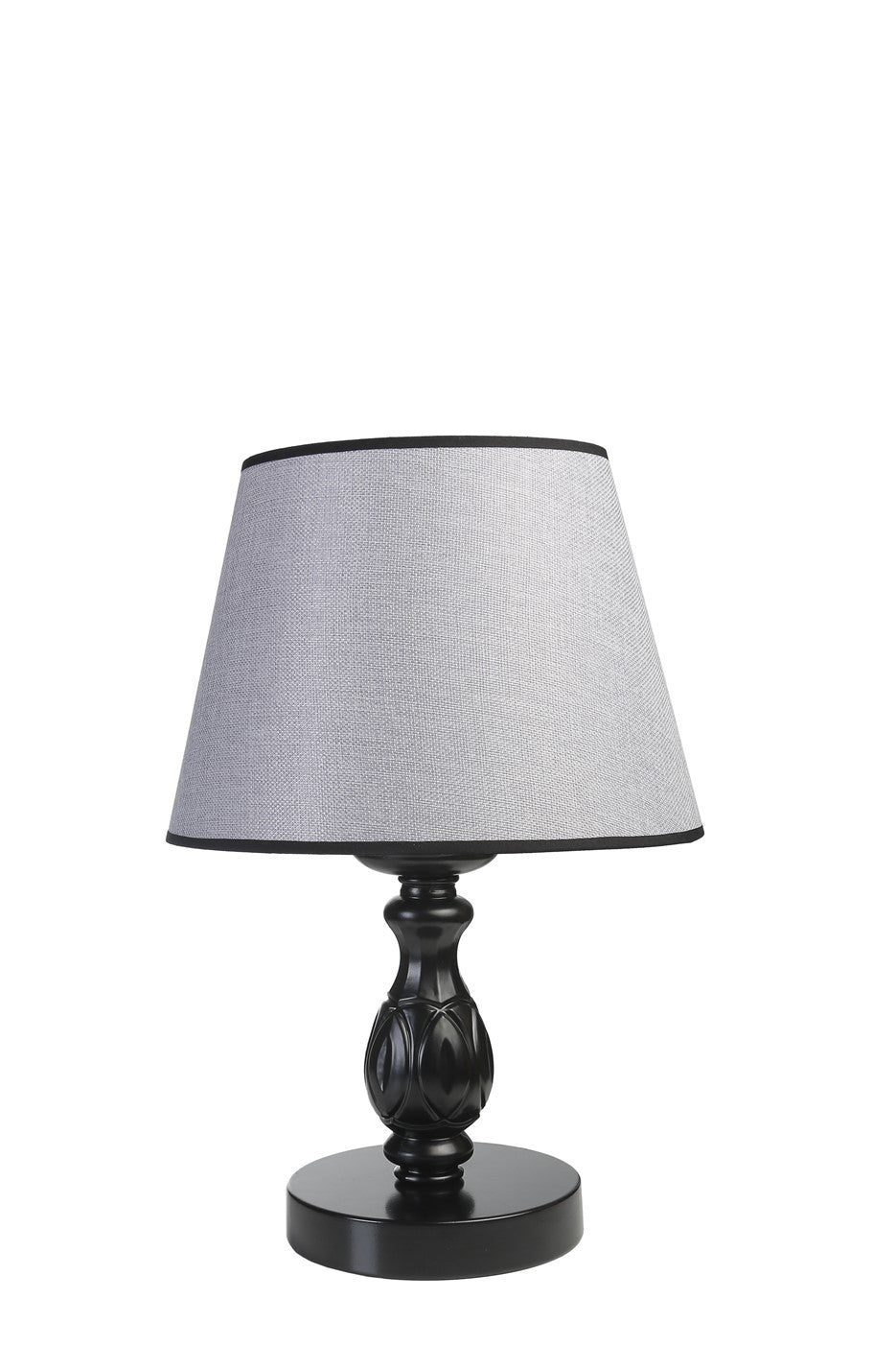 Candeeiro de Mesa – 45 cm – Preto e Cinza – Metal