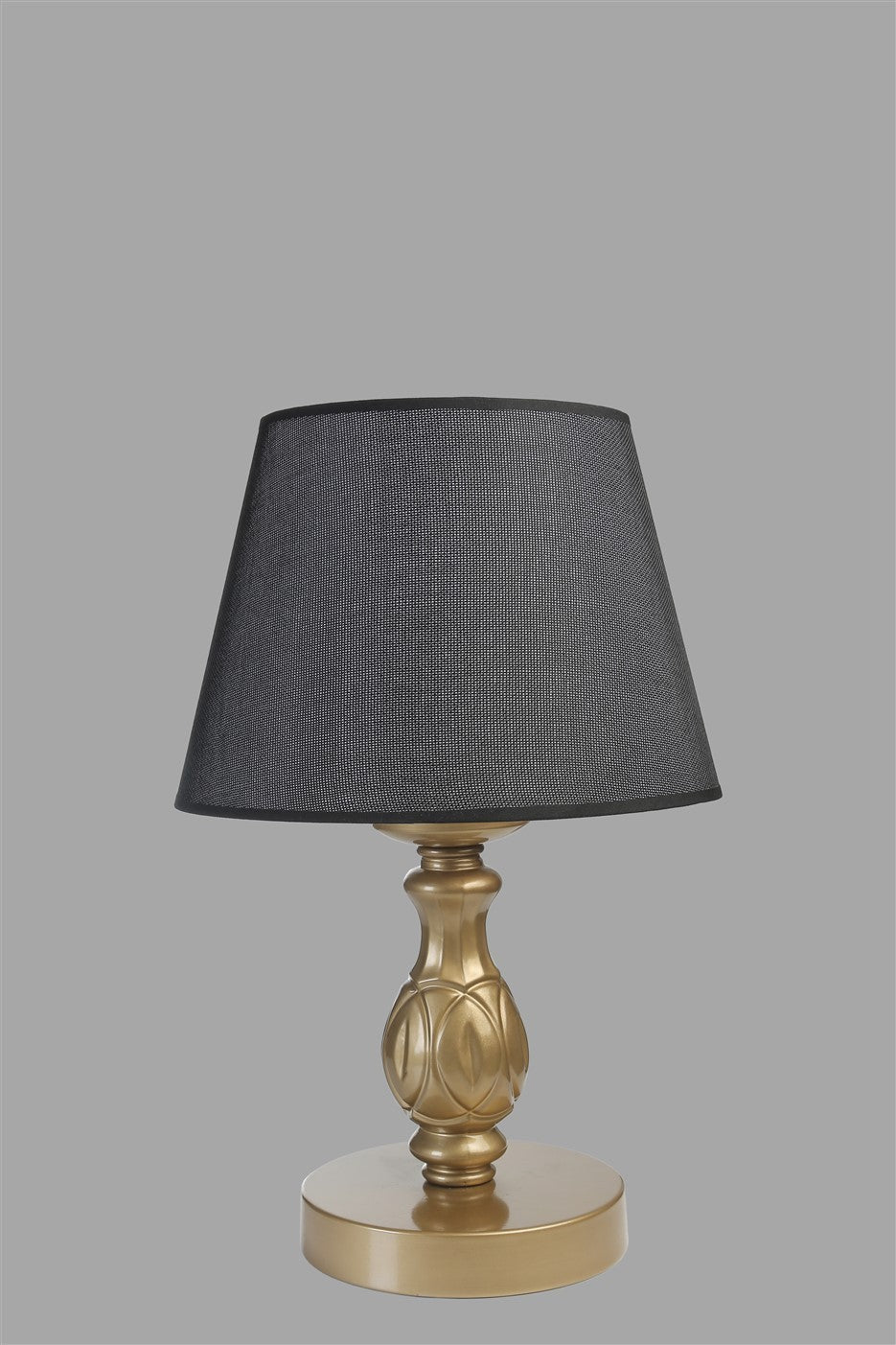 Candeeiro de Mesa – 45 cm – Preto – Metal