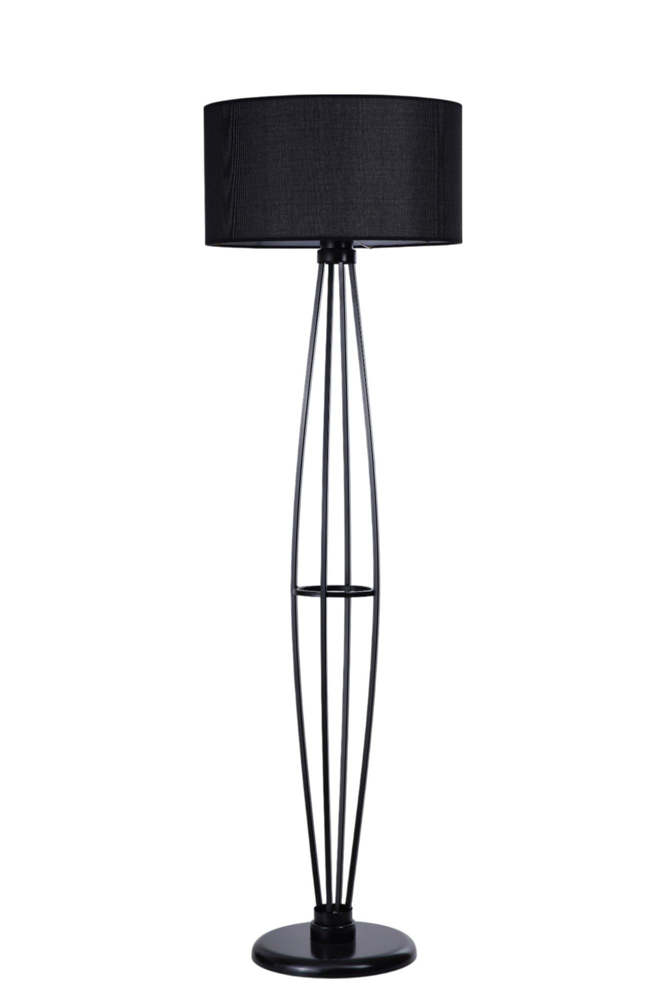 Candeeiro de Pé – 150 cm – Preto – Metal