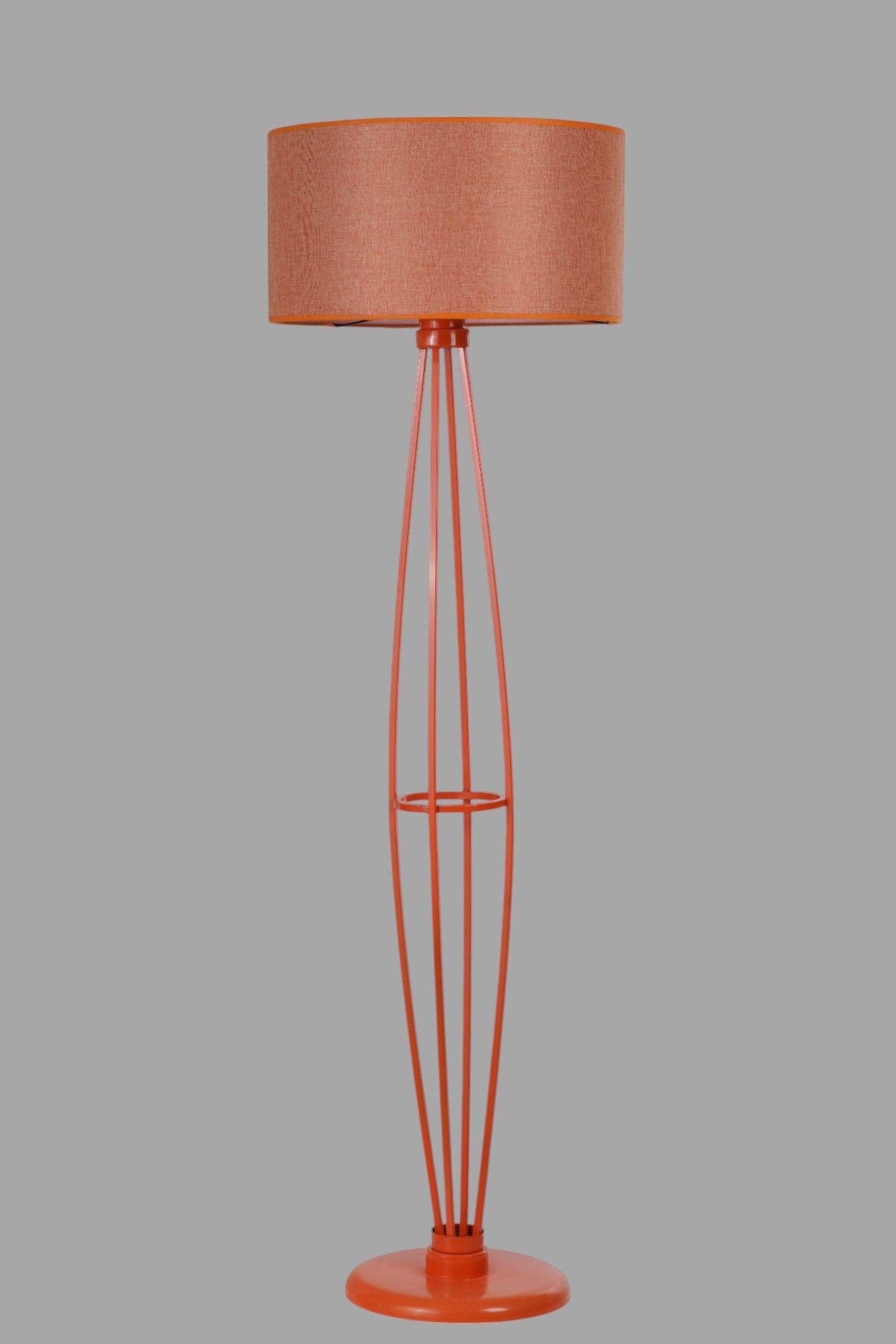 Candeeiro de Pé – 150 cm – Laranja – Metal