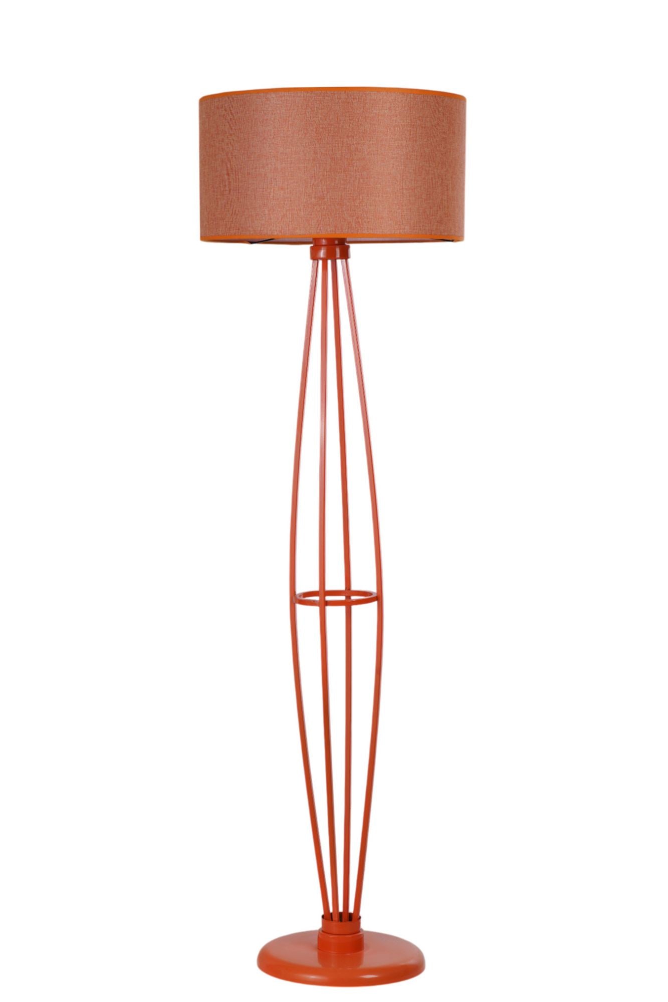 Candeeiro de Pé – 150 cm – Laranja – Metal