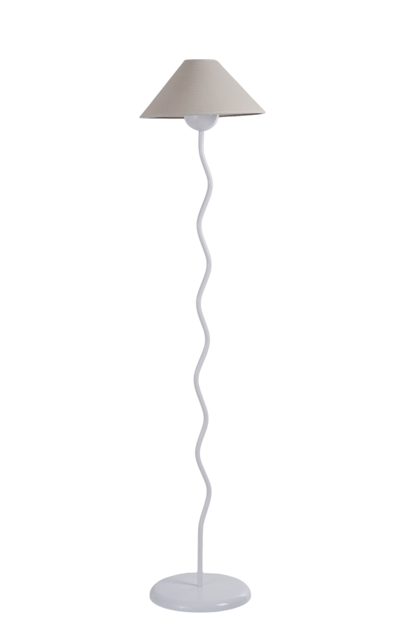 Candeeiro de Pé – 155 cm – Branco – Metal
