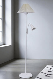 Candeeiro de Pé – 155 cm – Branco – Metal e PVC