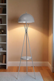 Candeeiro de Pé – 165 cm altura – cinza – metal