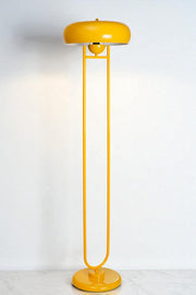 Candeeiro de Pé – 155 cm – amarelo mostarda – metal