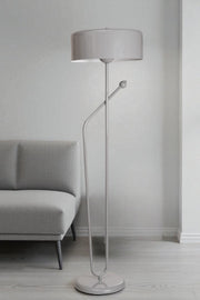 Candeeiro de Pé – 150 cm – cinza – metal