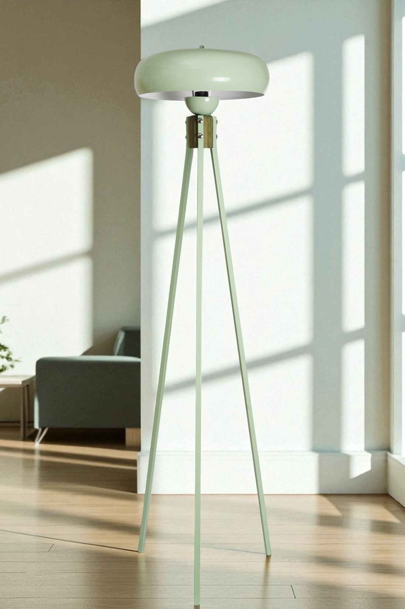 Candeeiro de Pé – 155 cm altura – Menta – Metal