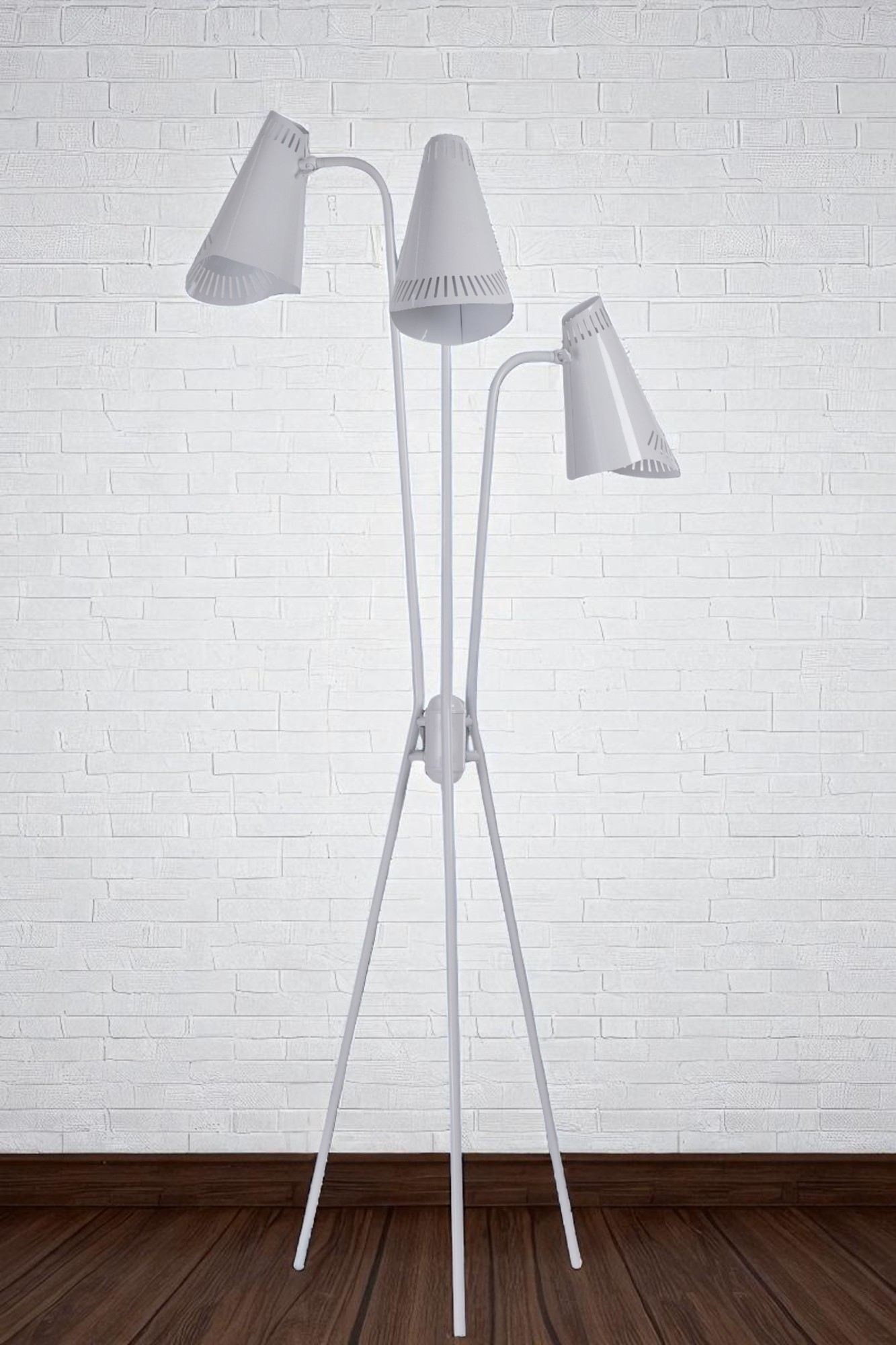 Candeeiro de Pé – 180 cm de Altura – Branco – Metal