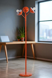 Candeeiro de Pé – 162 cm de Altura – Laranja – Metal