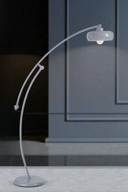 Candeeiro de Pé – 155 cm de Altura – Cinza – Metal