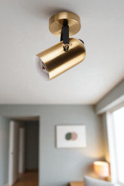 Candeeiro de Teto – Ø11 h:17 cm – Dourado – Metal