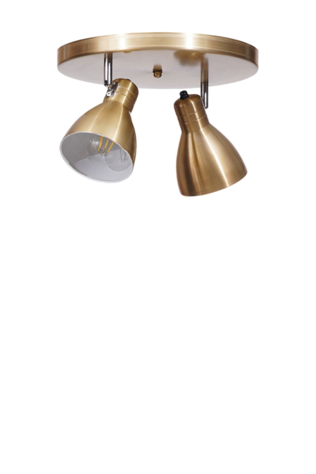 Candeeiro de Teto – 20 cm – Dourado – Metálico