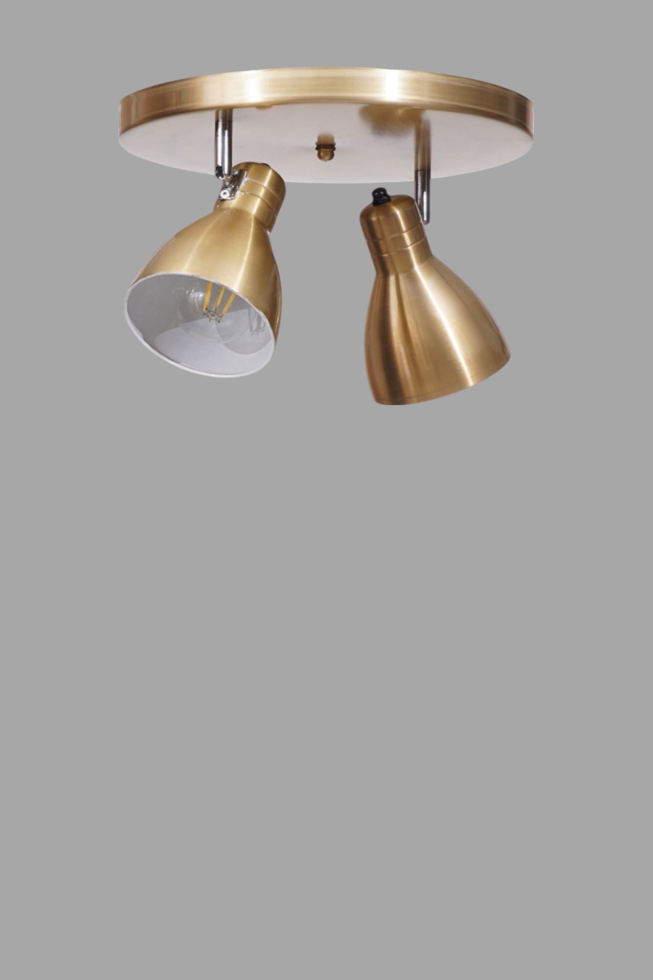 Candeeiro de Teto – 20 cm – Dourado – Metálico