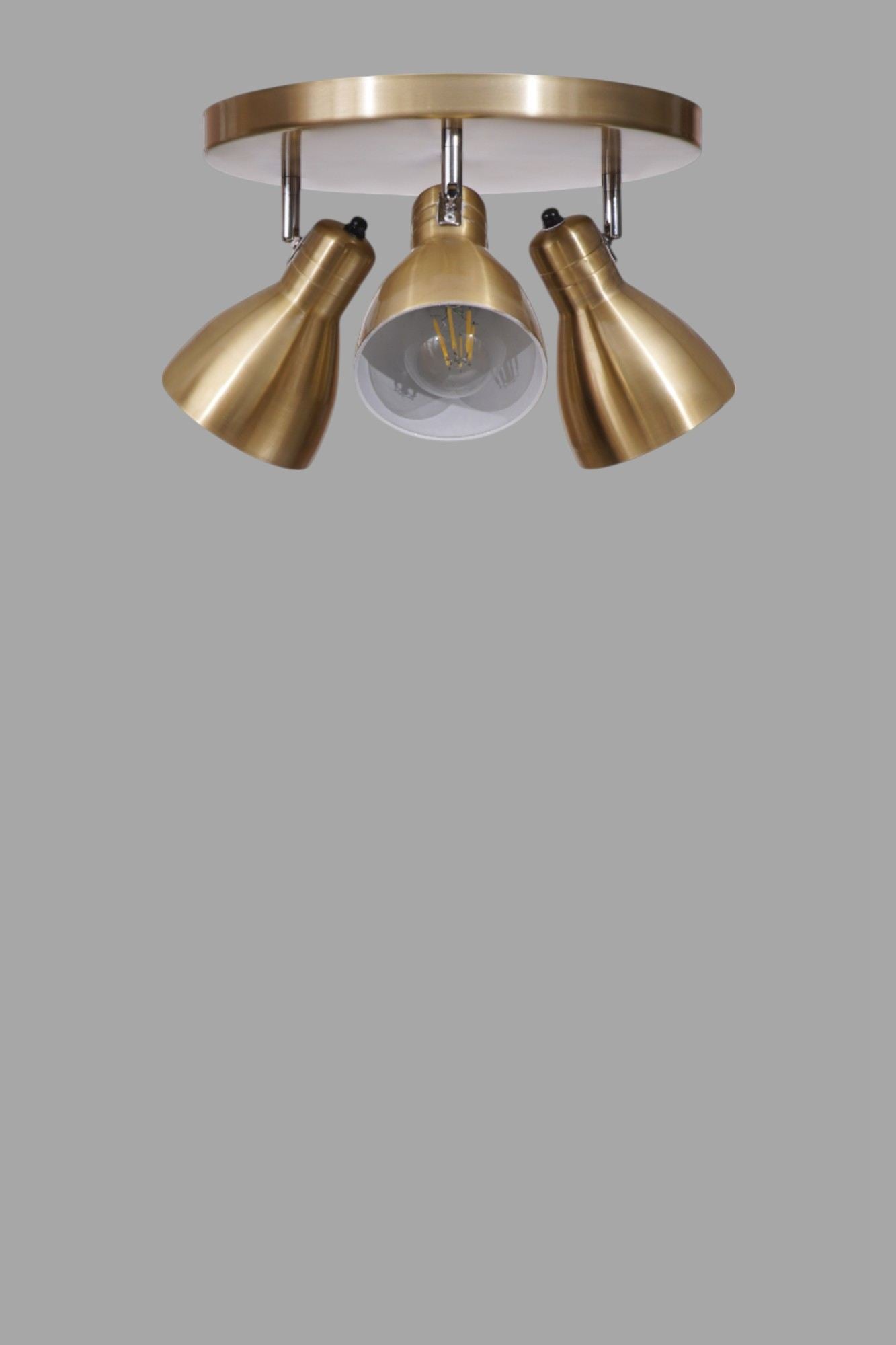 Candeeiro de Teto – Ø11 h:17 cm – Dourado – Metal