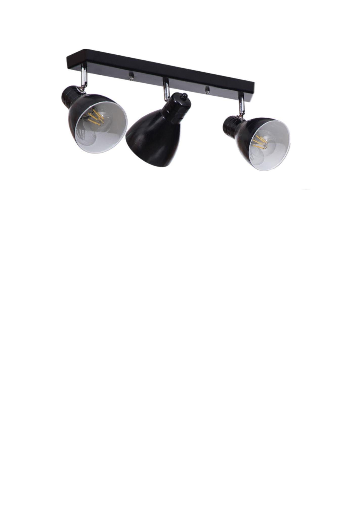 Candeeiro de Teto – 20 cm – Preto – Metal