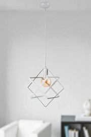 Candeeiro de Teto – 70 cm – Branco – Metal
