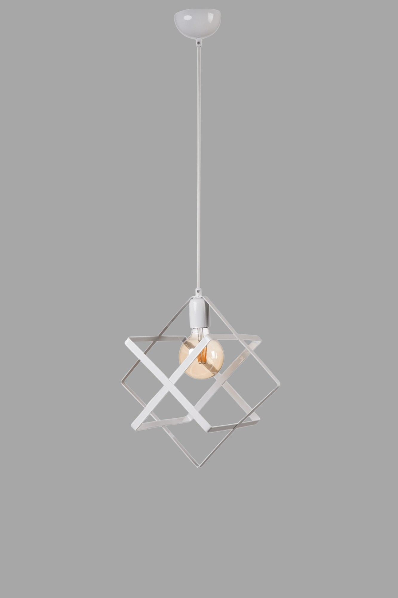 Candeeiro de Teto – 70 cm – Branco – Metal