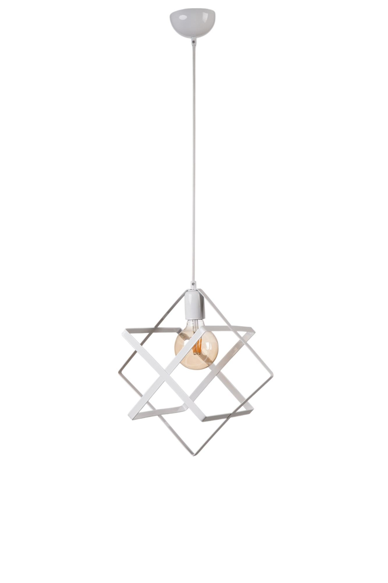 Candeeiro de Teto – 70 cm – Branco – Metal