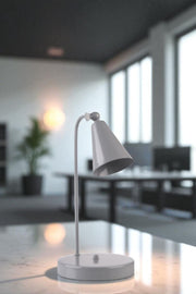 Candeeiro de Mesa – 38 cm de altura – cinza – metal
