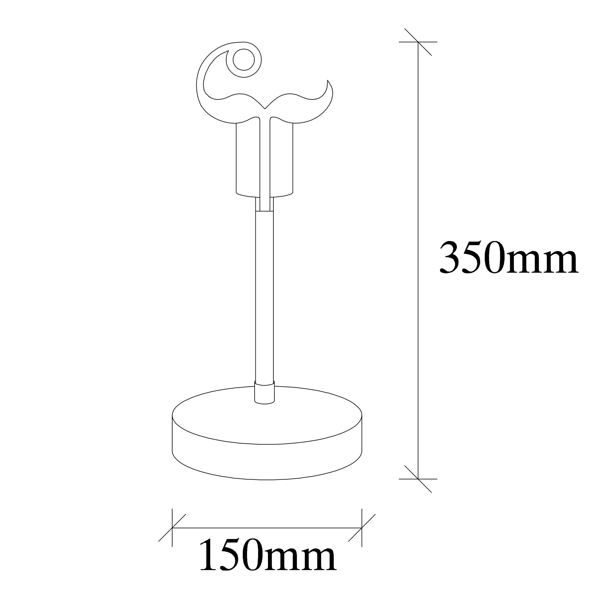 Candeeiro de Mesa Moderna com Corpo de Metal e Base de Madeira, 15 x 15 cm, Altura: 35 cm | Soquete E27, Máx. 40 W | Design Elegante em Nogueira e Vermelho para Decoração em Tons Pastel