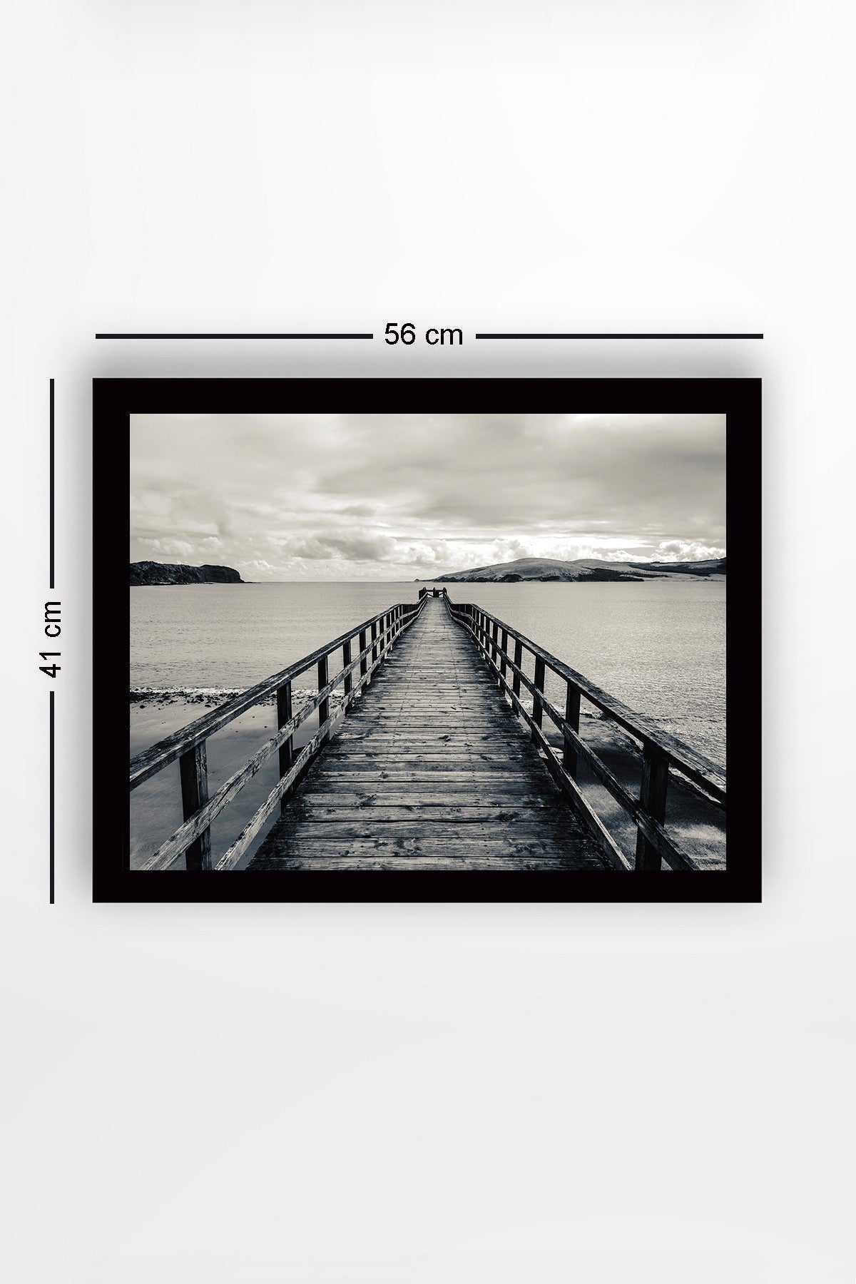 Pintura decorativa elegante emoldurada em MDF, 41 x 56 cm | Obra de arte 100% MDF com moldura de madeira de 3 cm | Perfeita para decoração de casa e interiores modernos