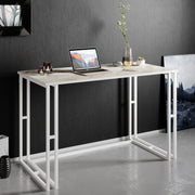 Secretária de Estudo/Escritório Escandinava, Branca, 120 x 60 x 75 cm | Painel de Partículas 100% Revestido em Melamina, 18 mm de Espessura, Pernas de Metal Resistente | Perfeita para Casa e Escritório Modernos