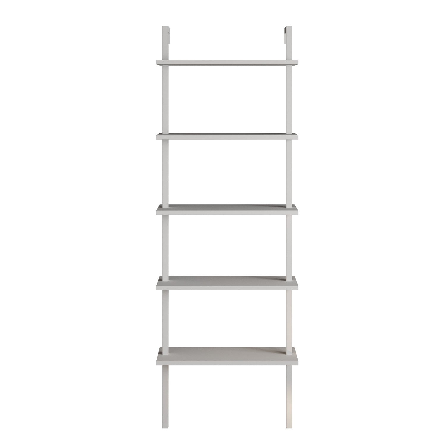 Estante estilo escandinavo, branca, 60 x 174 x 22 cm | Painel de partículas 100% revestido em melamina, 18 mm de espessura, pés de metal | Montável na parede, várias prateleiras