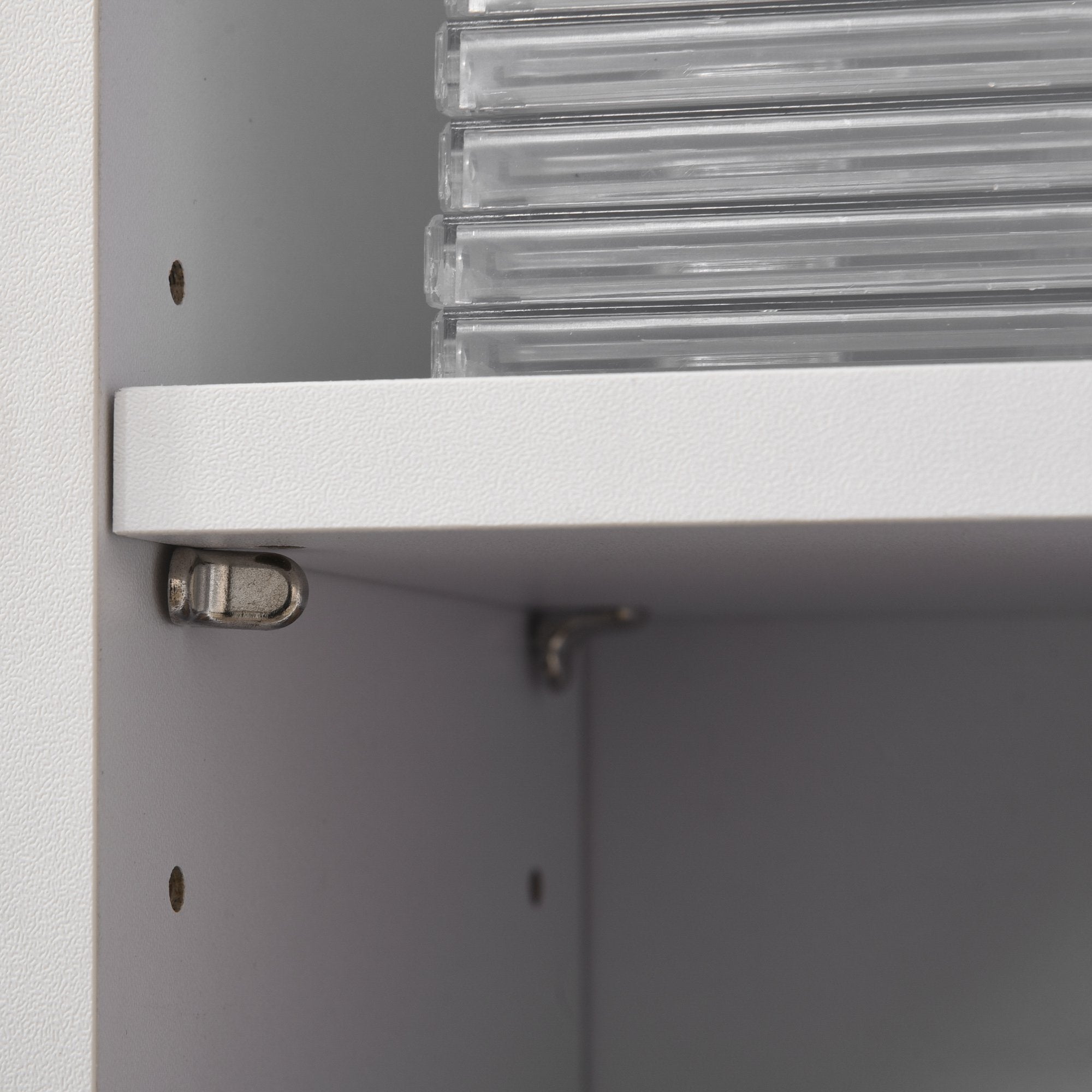 Estante para CD – 21x22,5x88,5cm – Branco – Melamina de madeira