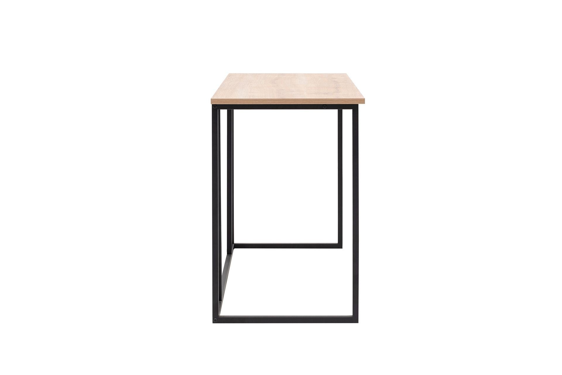 Secretária de Estudo – 120 cm x 50 cm x 72 cm – Safira e Preto – Painel de Partículas